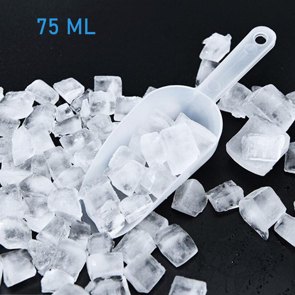 Малка кухненска лопатка за загребване на продукти, прозрачна, 75 мл.