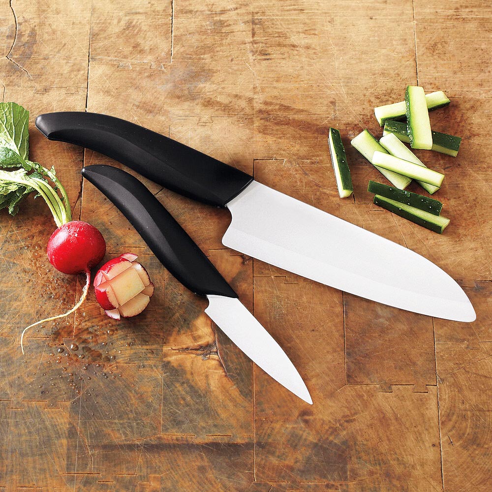 Комплект кухненски ножове КЕРАМИКА за хлаб, голям и малък - 3 броя