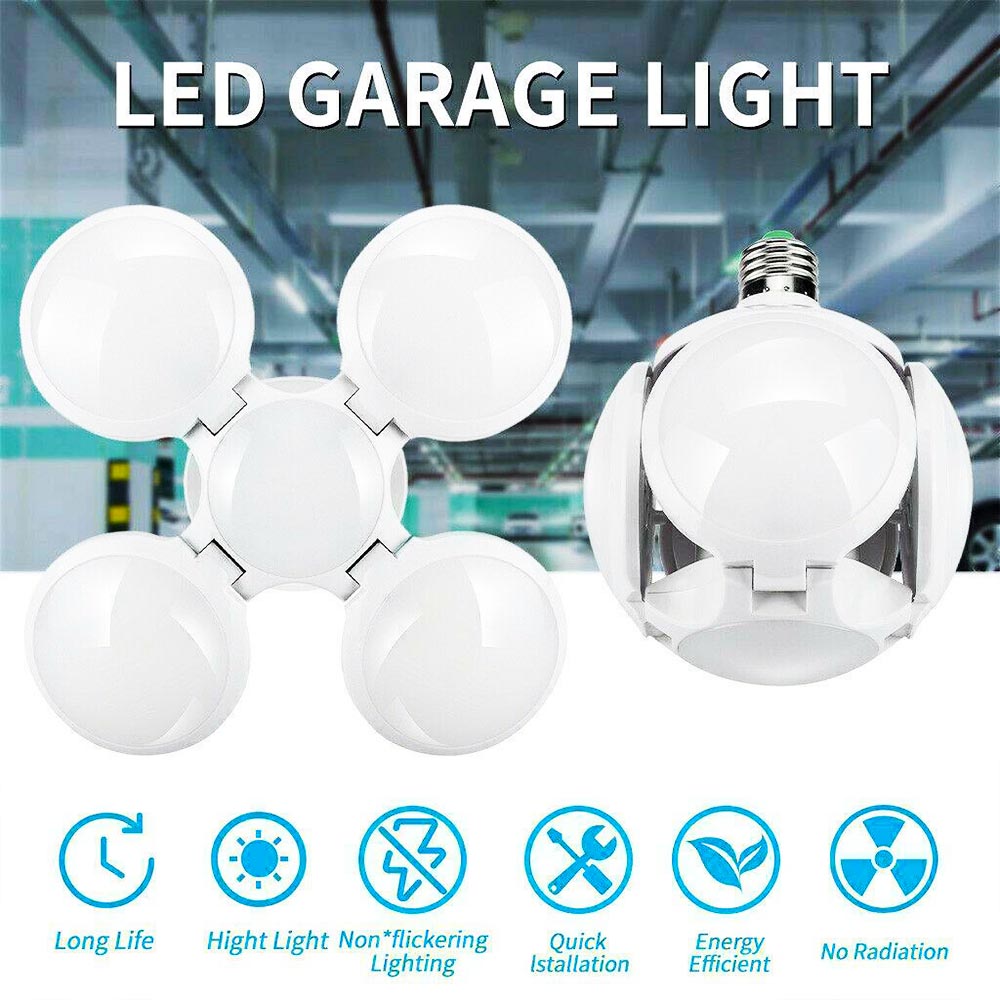 Нова супер мощна LED лампа TRANSFORMER BALL 5X, 28W Е27, 6500К, 8 X 7 см