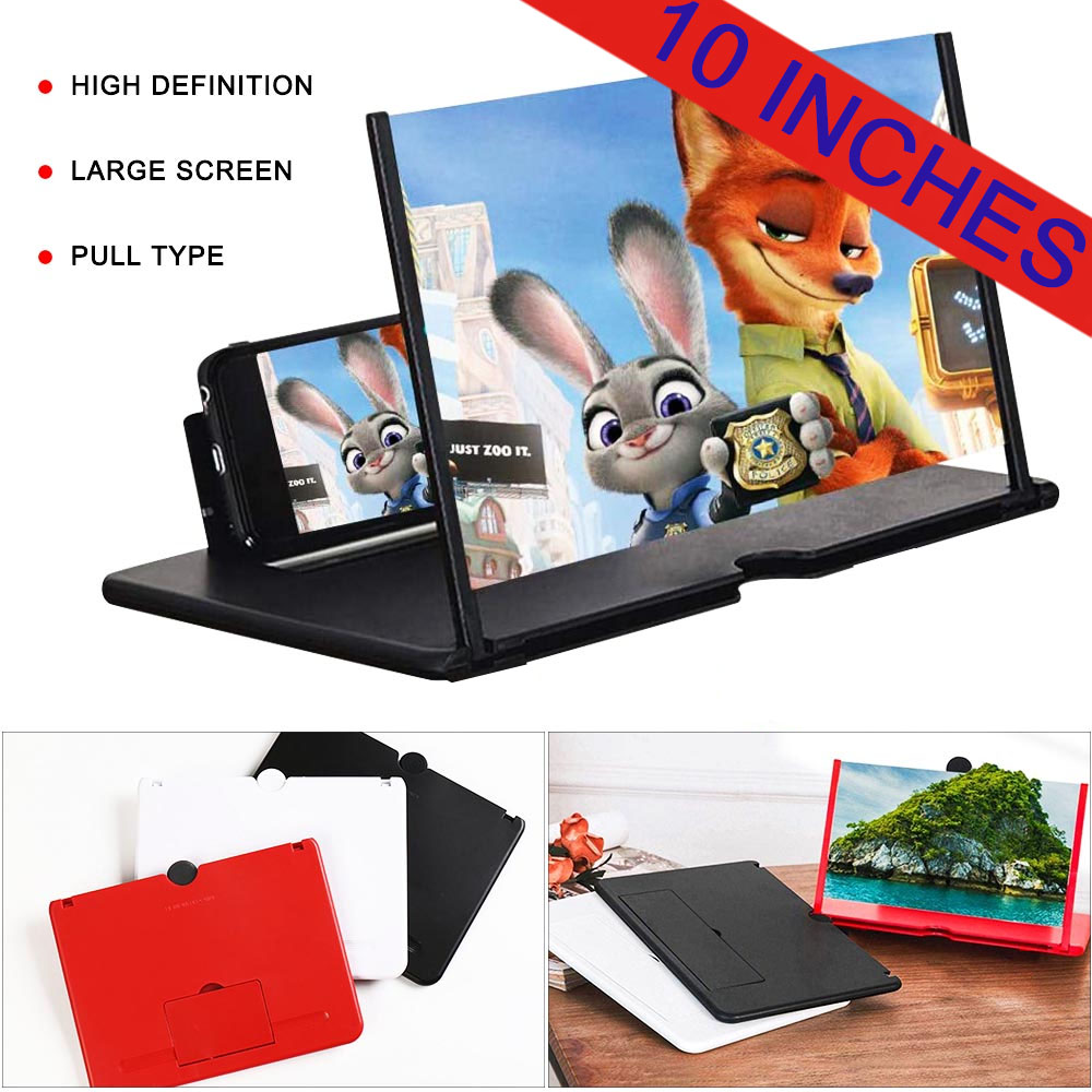 Лукс 3D екран за мобилен телефон за гледане на филми и уголемяване на образа, 10 инчов