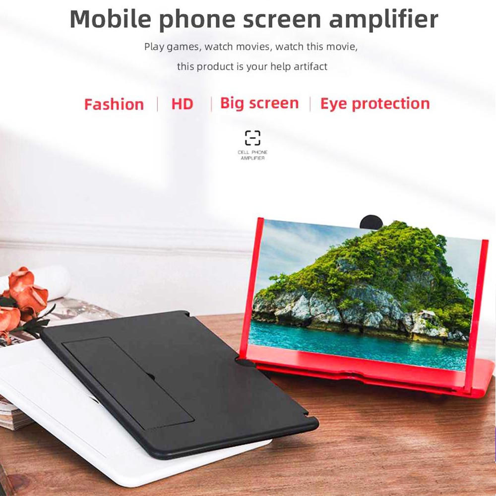 Лукс 3D екран за мобилен телефон за гледане на филми и уголемяване на образа, 10 инчов