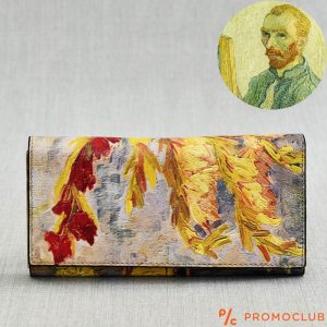 ЛУКС портфейл Ван Гог от естествена кожа и ръчна изработка, 456-3