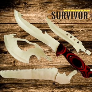 Азиатски ТРАНСФОРМЪР - 4 в 1 остриета за всяка ситуация - нож, мачете, брадва, трион