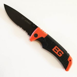 BEAR GRYLLS сгъваем нож GERBER за оцеляване  в пустошта - лазерно заточен