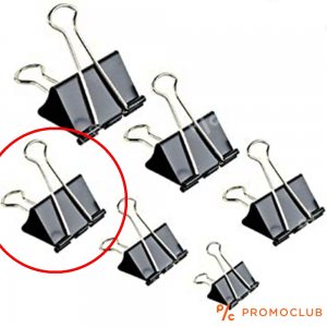 12 броя метални щипки-клипс BINDER CLIPS среден размер с мулти функционално предназначение