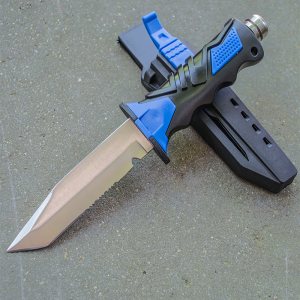DIVER's EXTREME KNIFE - водолазен спортен нж за гмуркачи, с колан за пристягане към бедро