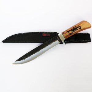 Огромен руски ловен нож СКОРПИОН FB925A, ковано оксидирано острие, стомана 65х13, кания