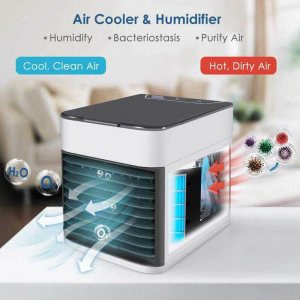 Нов портативен охладител с вода 3in1 COOLAIR ULTRA. Охлажда, овлажнява, пречиства въздуха, arctic