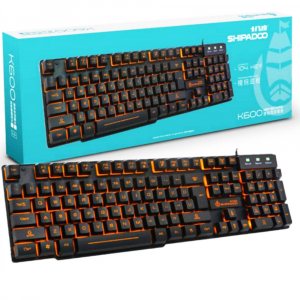 Грймърска клавиатура Shipadoo K600 с водоустойчив дизайн и подсветка, два цвята